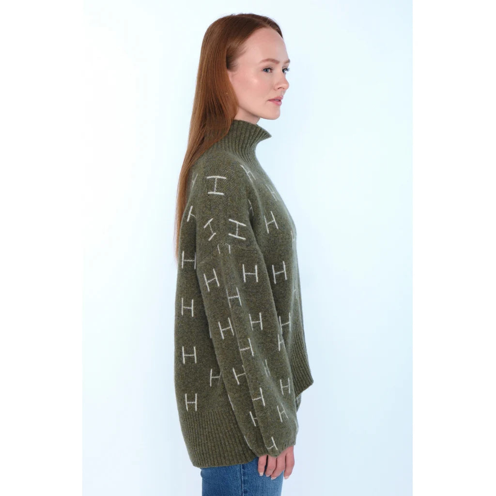 Fam Sweater Short Winter Moss