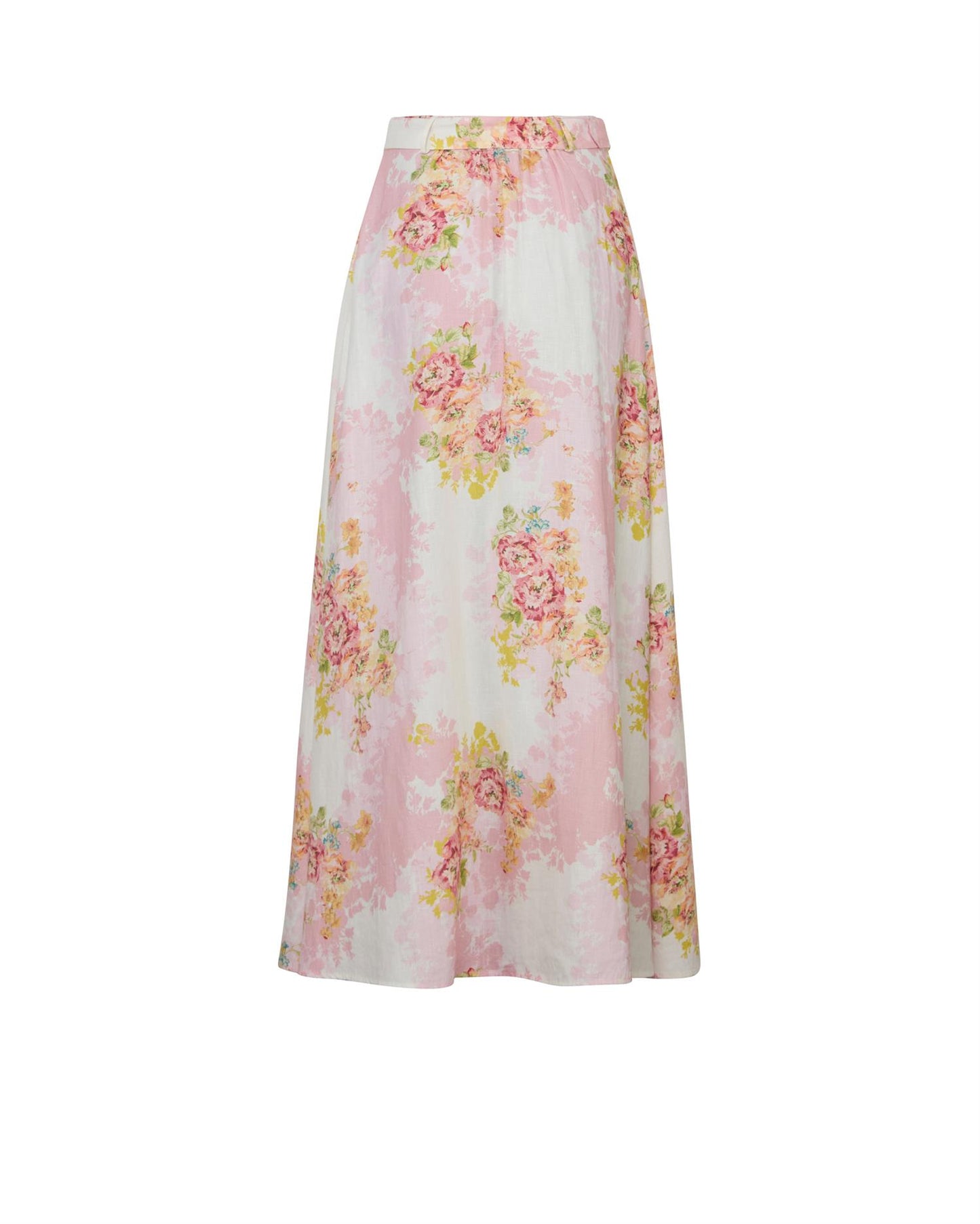 Linen Maxi Skirt - Rose Amore