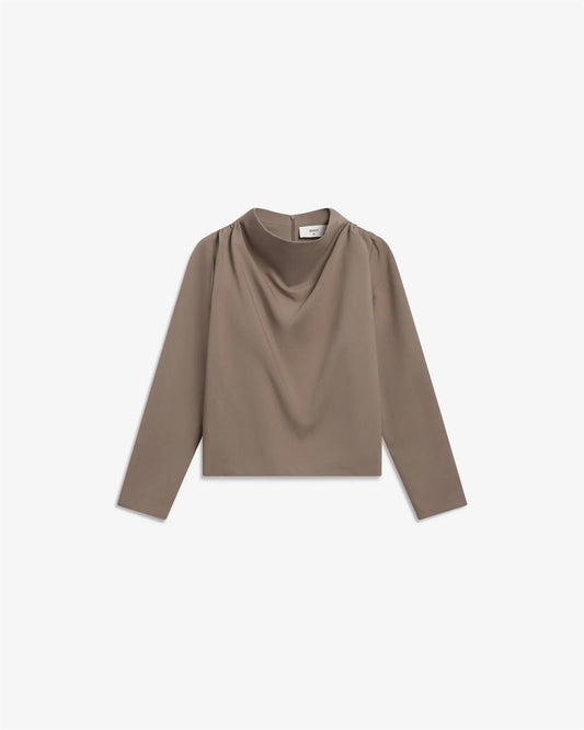 Beverly Top Taupe Grey