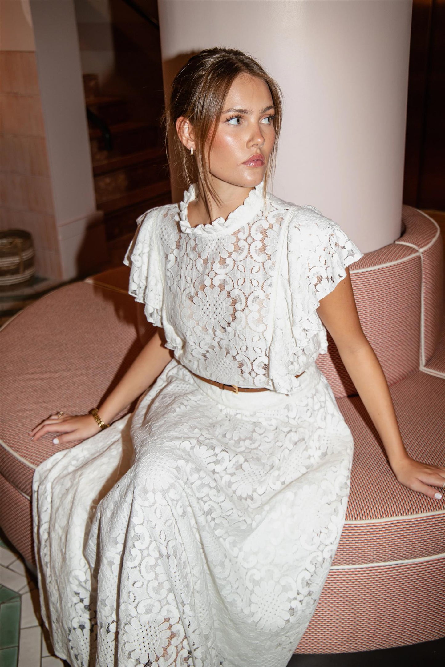 Emilie Top - Chantilly Lace