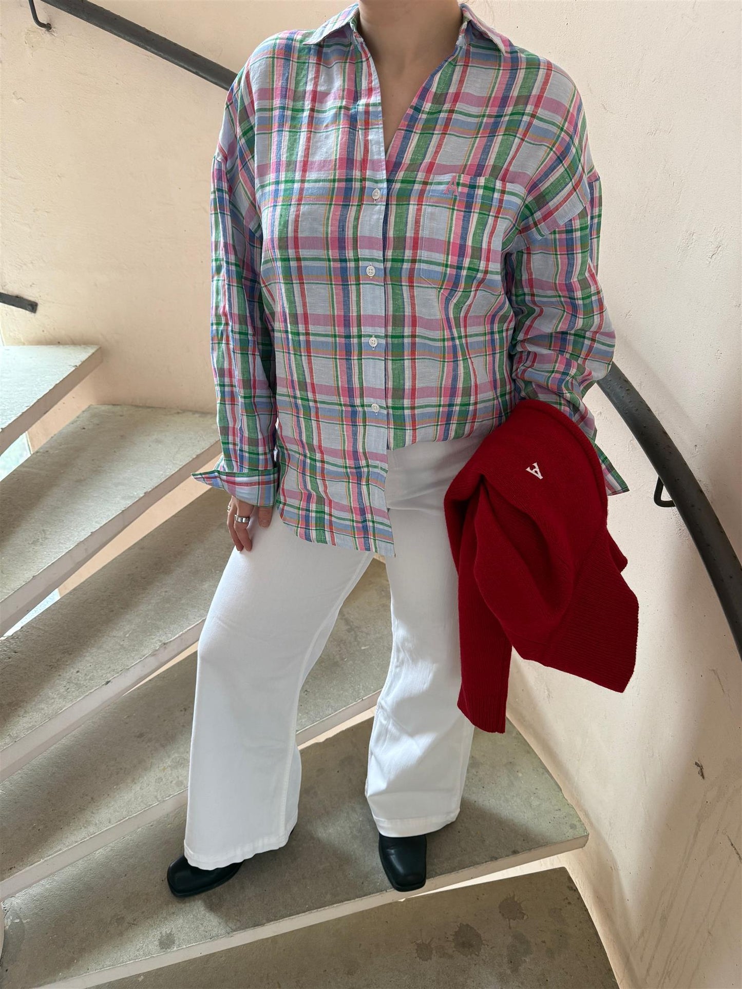 Venice Linen Plaids Pink Combo