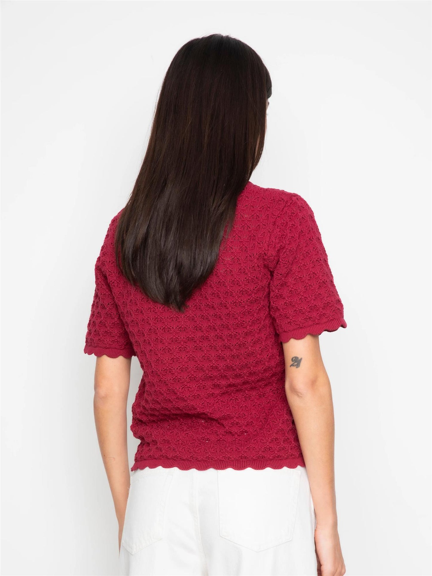 Gwen Knit Tee - Berry