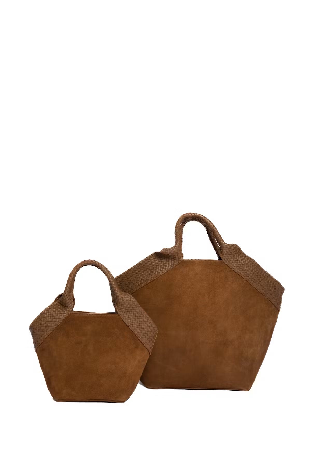 Aura bag Large Dark Camel Suede