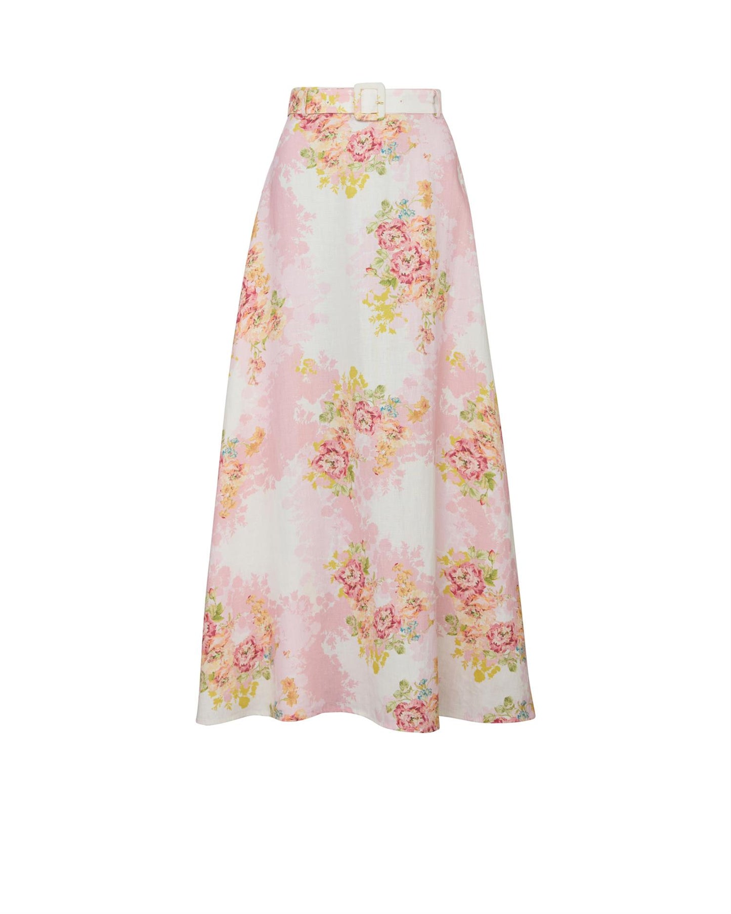 Linen Maxi Skirt - Rose Amore