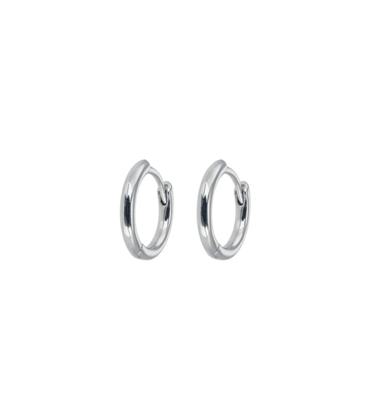 Small Silver Hoops