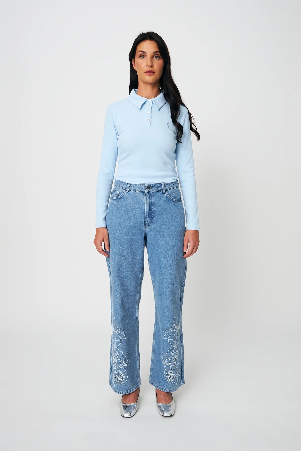 Ivonecras Blouse - Light Blue
