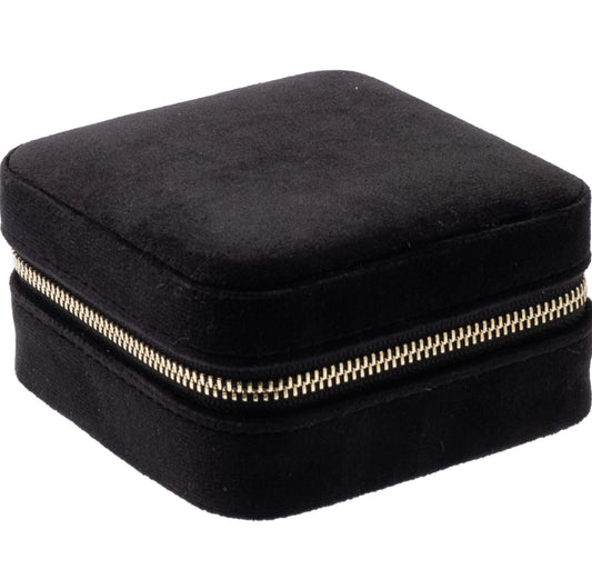 Velvet Jewellery Box Mini Black