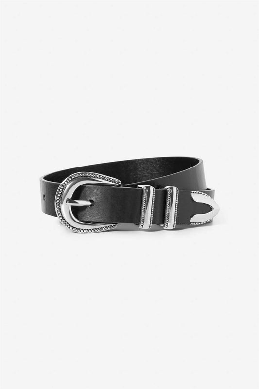 Aubrey Belt - Black Silver