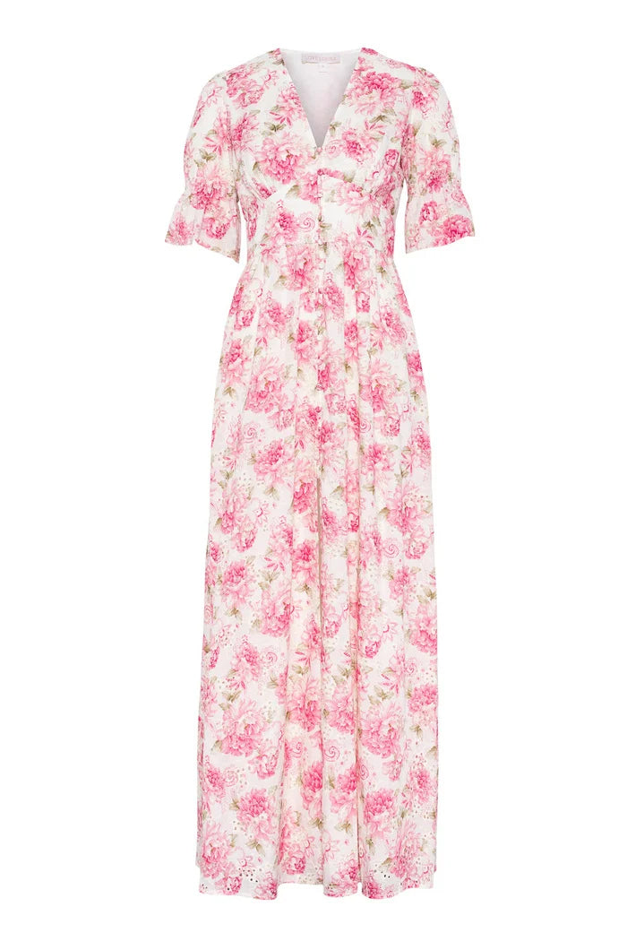 Evie Maxi Dress - Peony Pop Pink