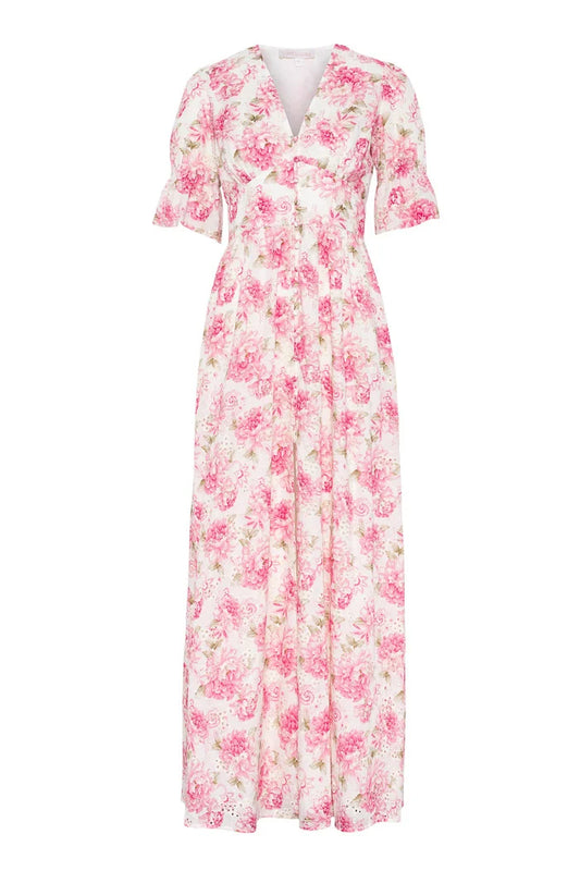 Evie Maxi Dress - Peony Pop Pink