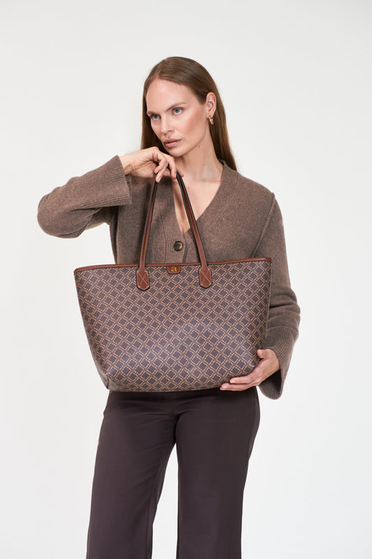 Ultimate Monogram Tote Bag Brown