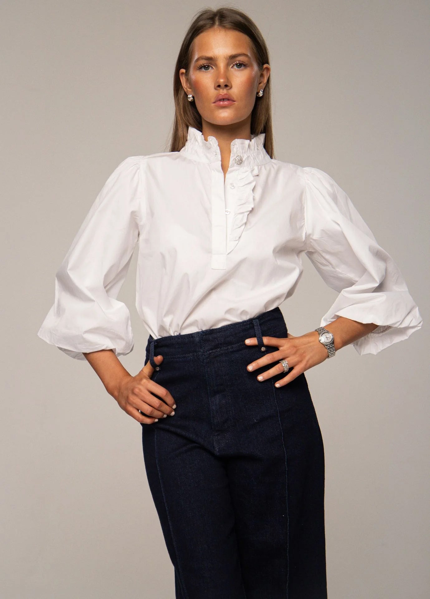 Ella Blouse - Sugar White