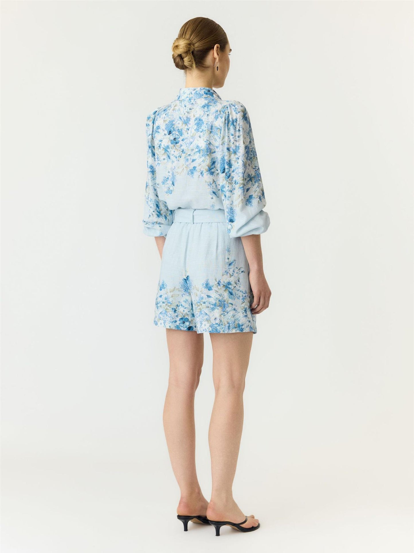YasCleo Shorts - Skyway w/ Cleo Print