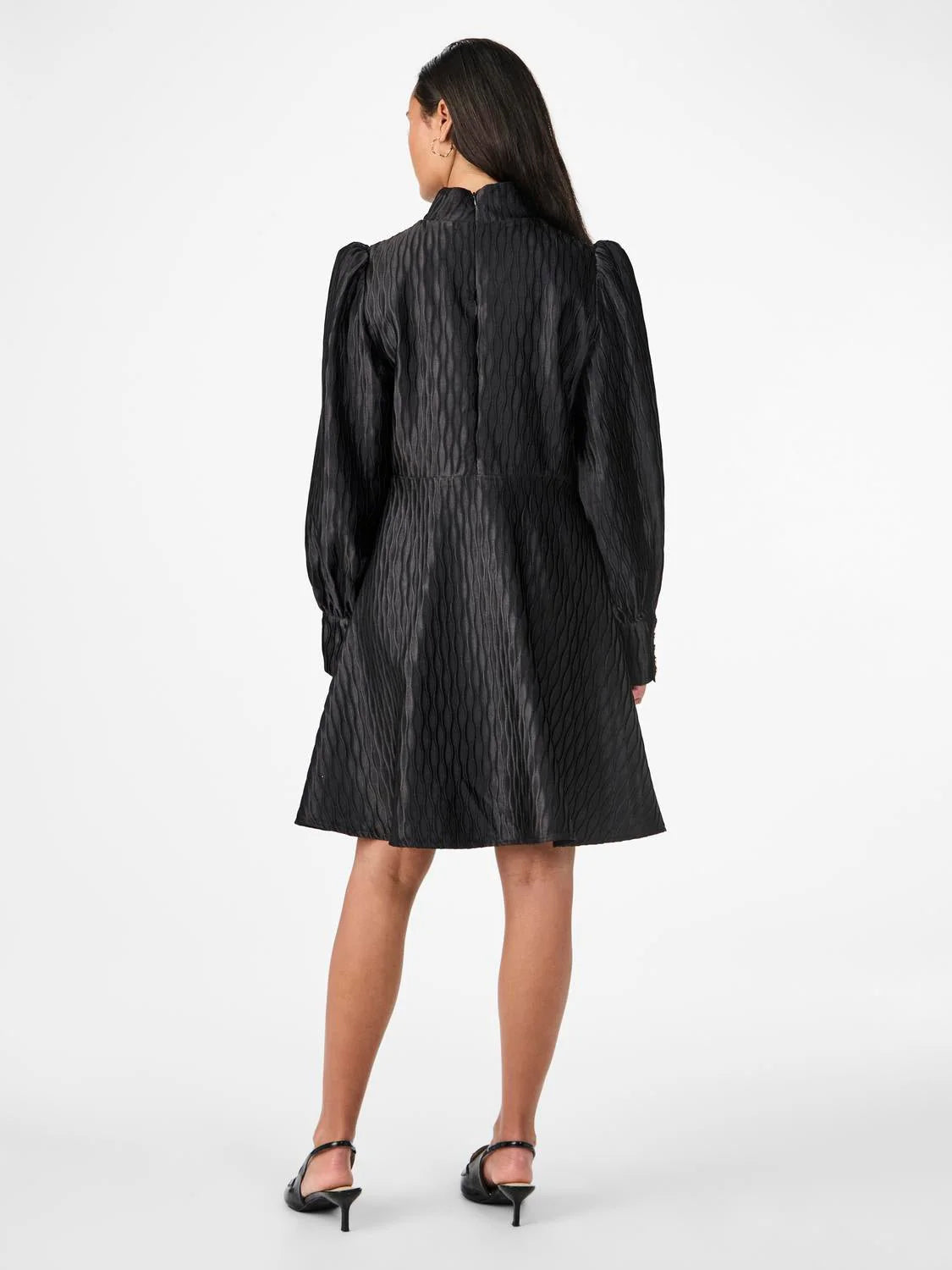 YASRipple LS Dress Show Black