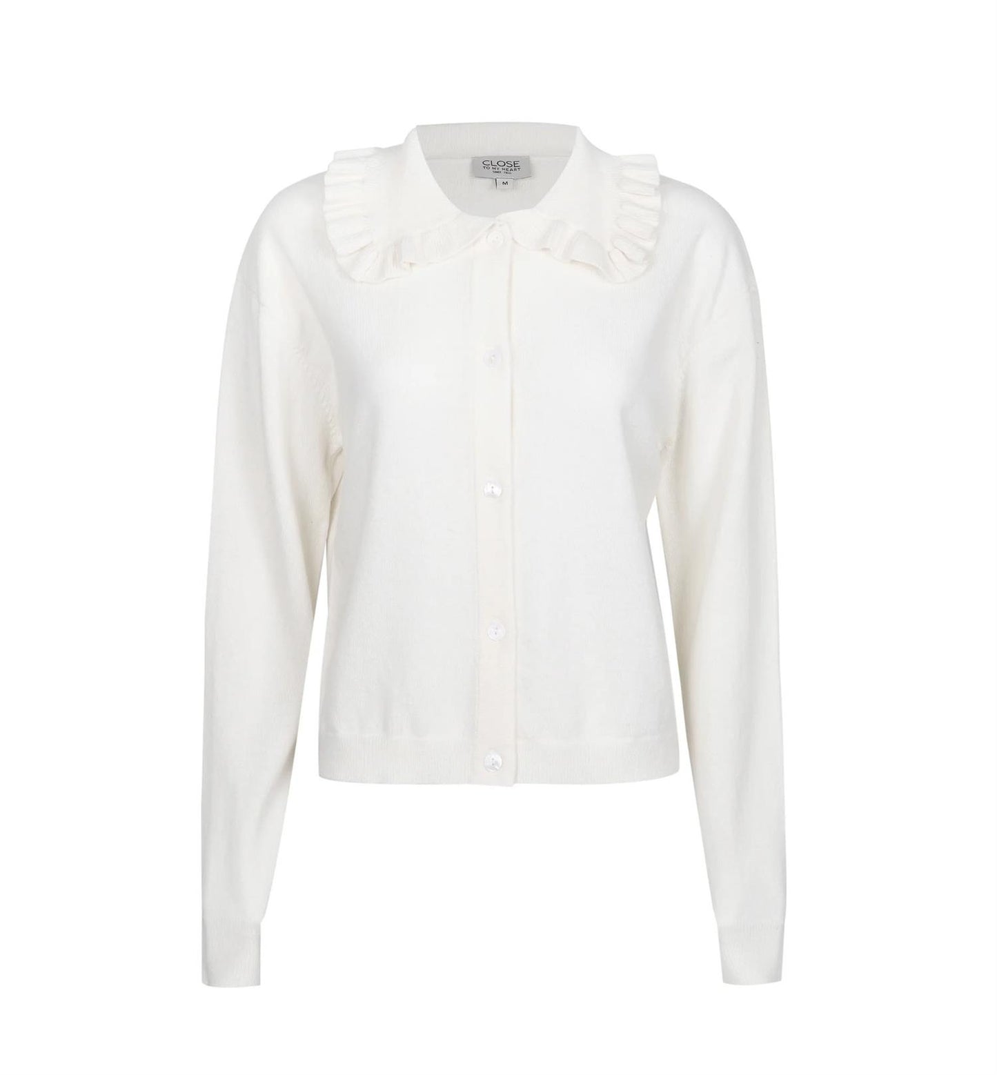 Diane Ruffle Cardigan Cream