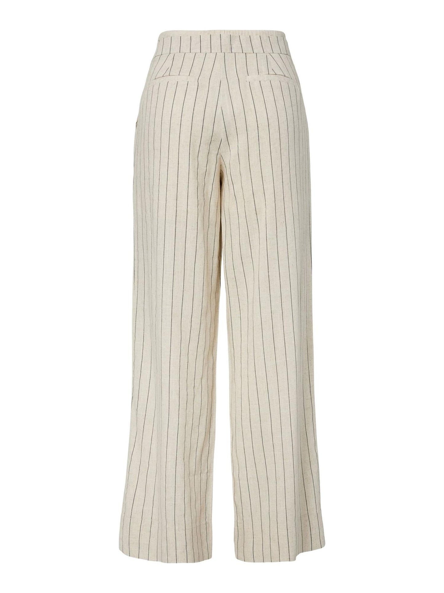 YasLinura Linen Blend Pant - Pristine Pinstripe