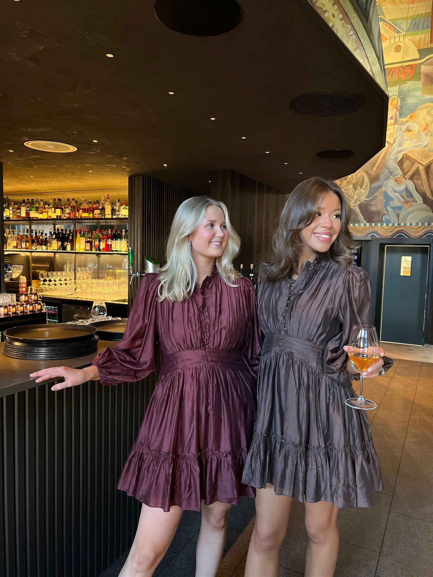 Vanity Dress Coffee Brown