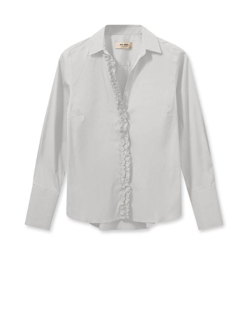 Sybel Satin Shirt White