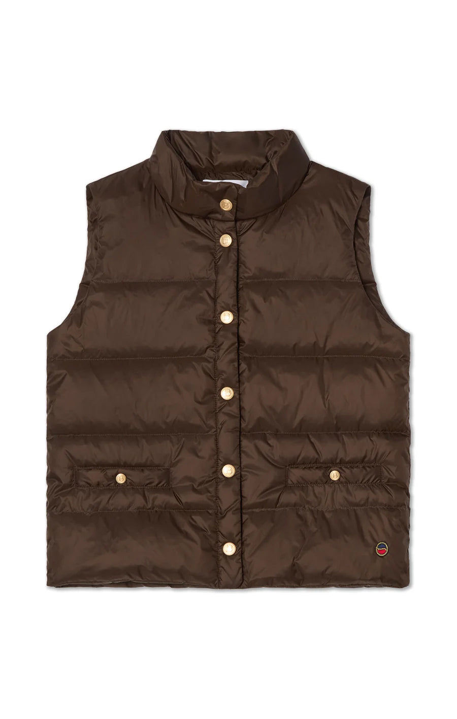 Amy Down Vest - Brown