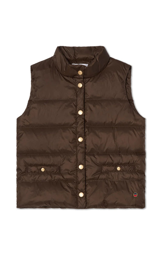 Amy Down Vest - Brown