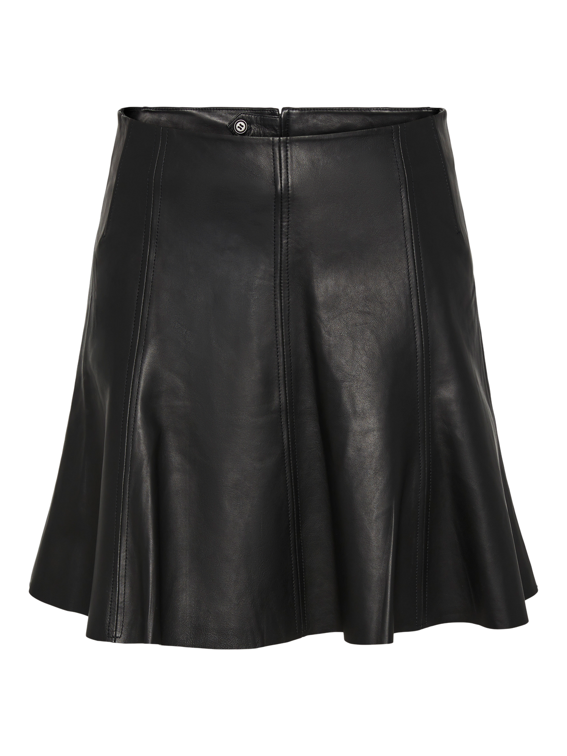 YASIMLA HW LEATHER SKIRT Black