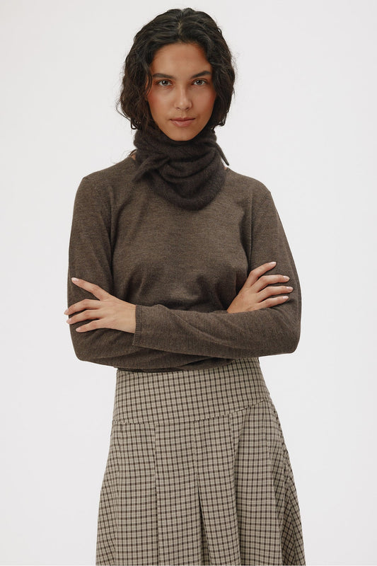 Paula Scarf - Espresso Brown
