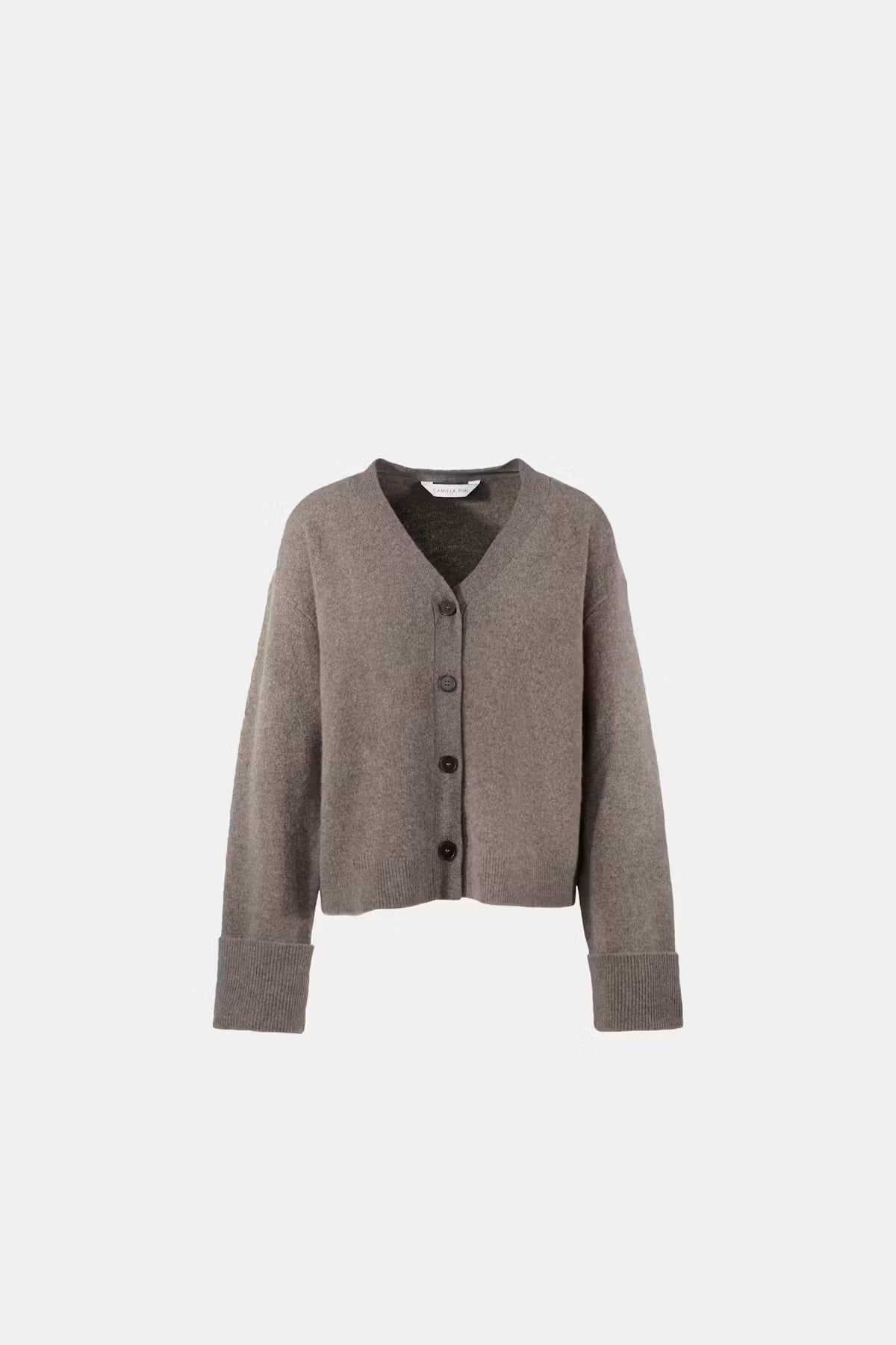 Aria Knit Cardigan Dark Taupe