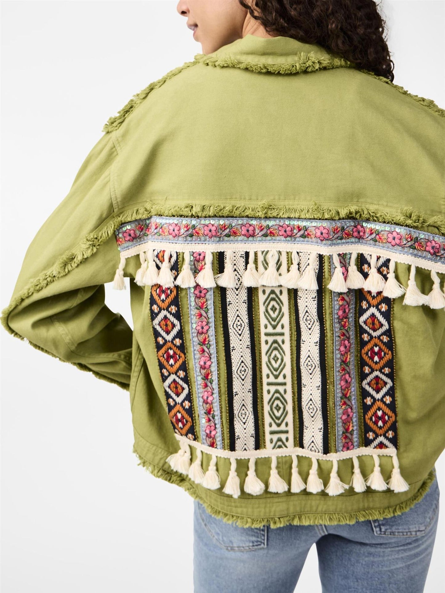 Yastokka embroidery jacket Mosstone