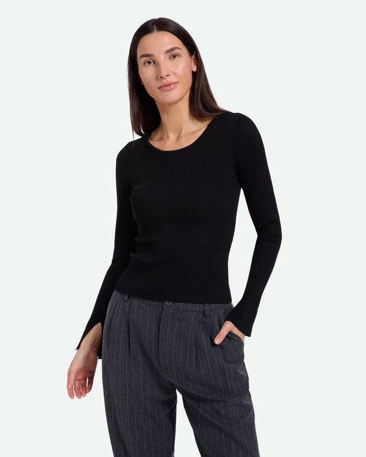 Twisti O-Neck Jumper Black