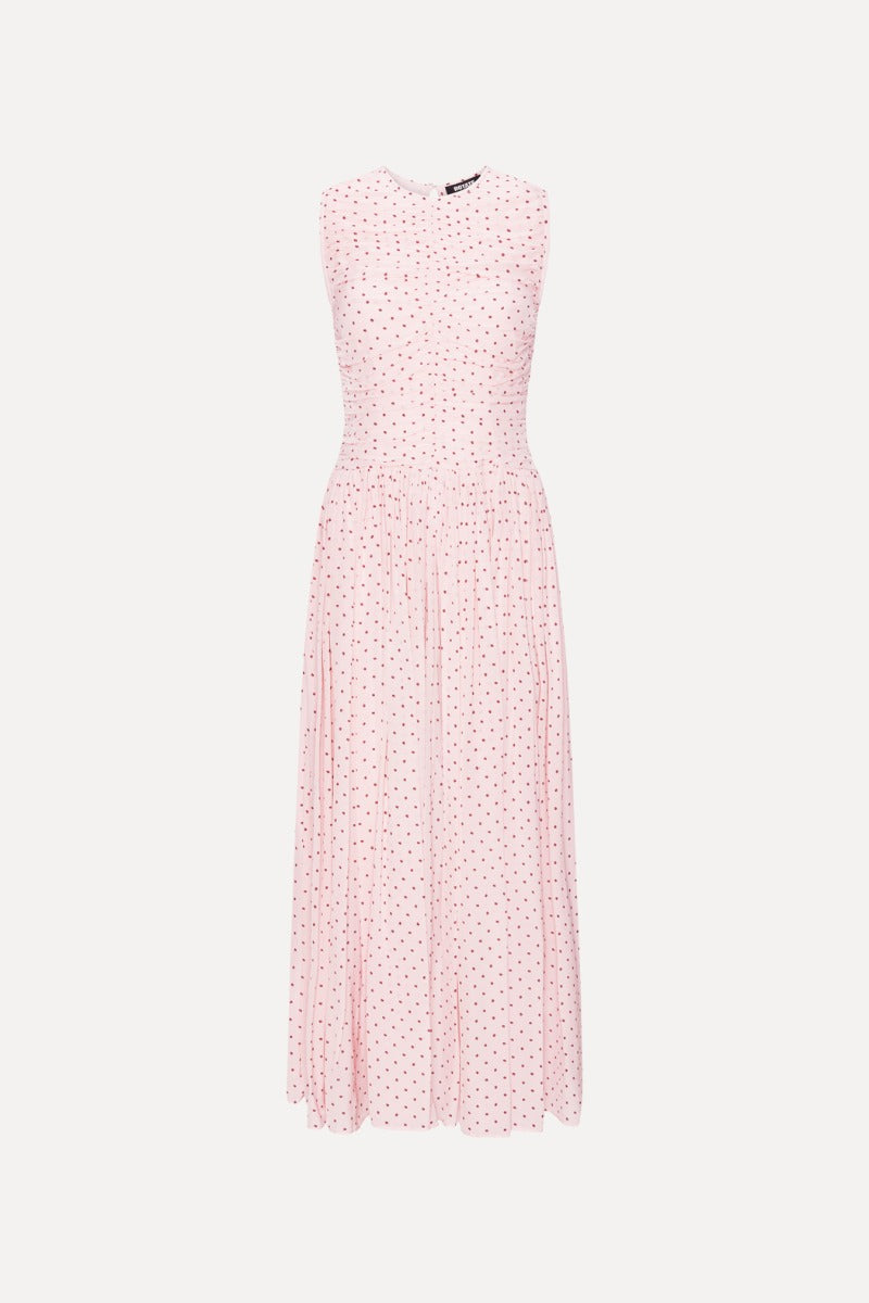 Ns Ruched Dress - Barely Pink Comb.