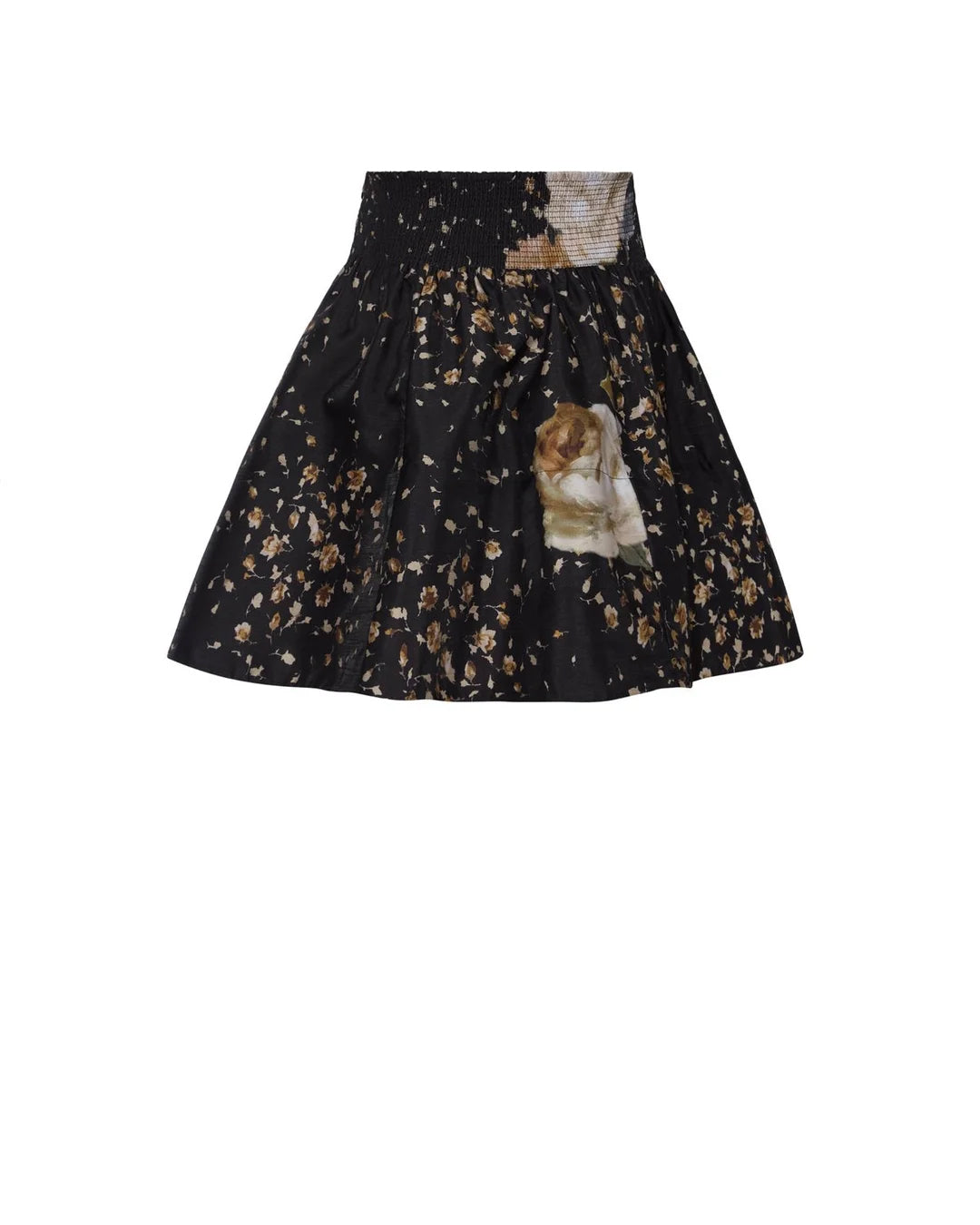Taffeta Mini Skirt Dark Rose