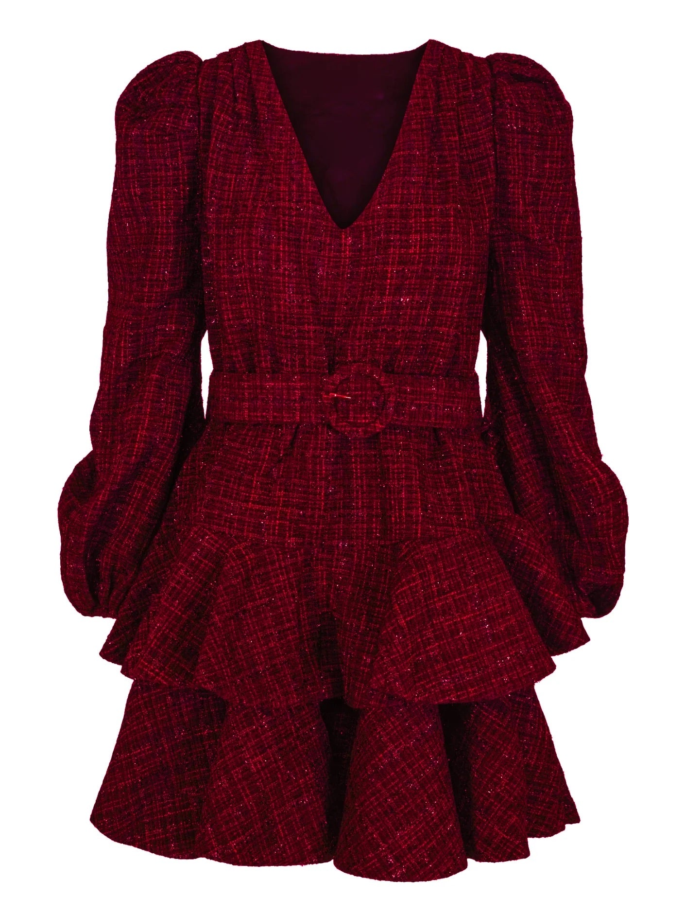 Wavy Tweed Dress