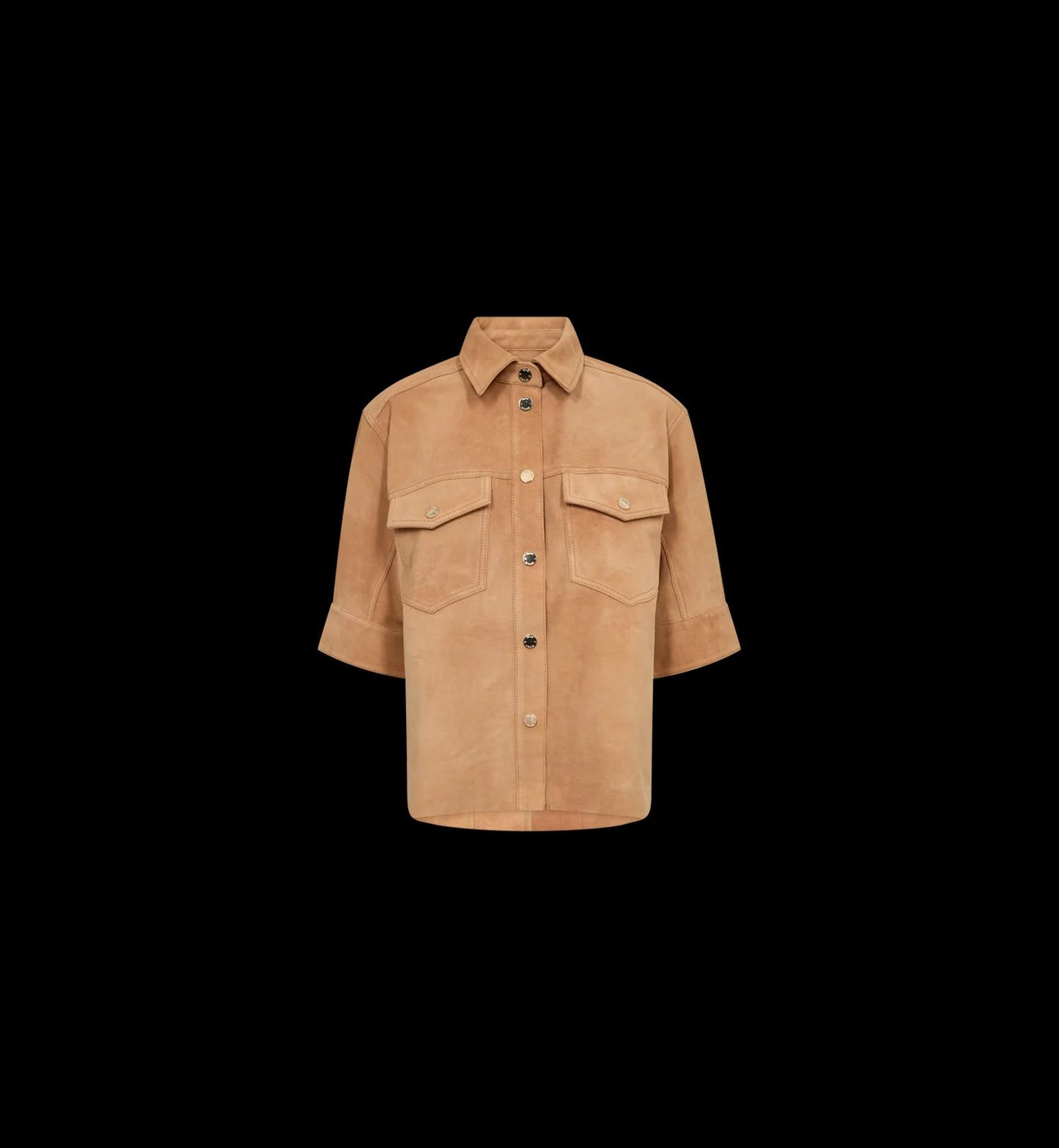 MMSigga SS Suede Shirt Tan