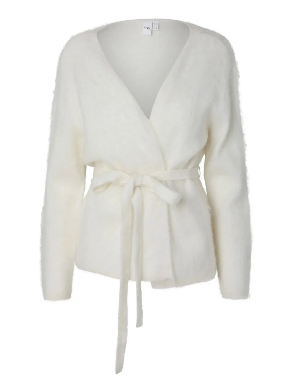 YasTilde Belt Knit Cardigan - Star White