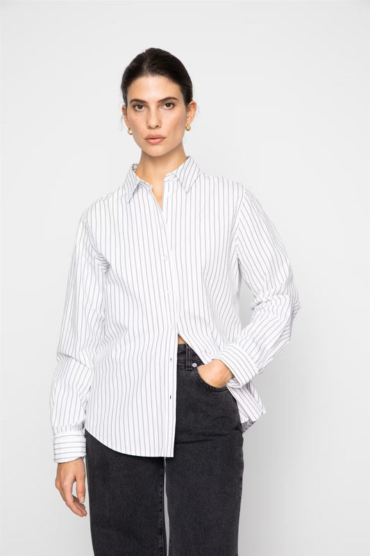 Fritila Shirt Black Stripe