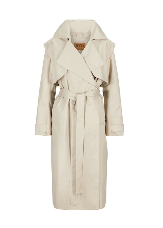 Regndråpe Trench Coat Sand