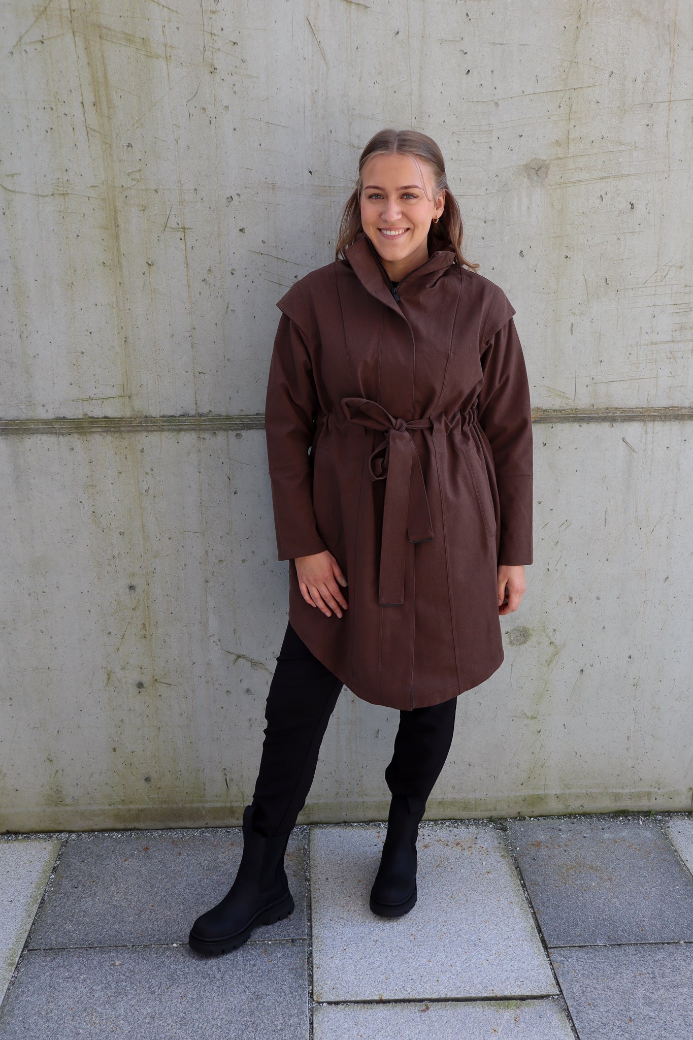 Monsun Coat Chocolate Brown