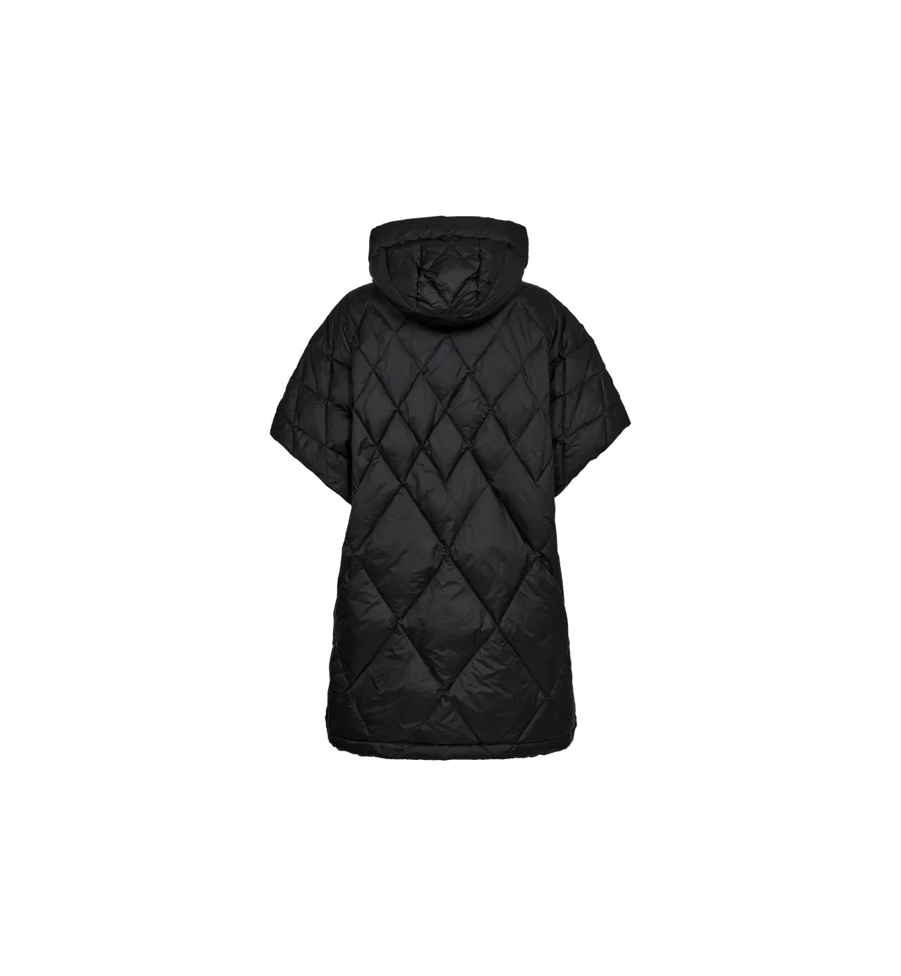 Faisa Down Poncho Black