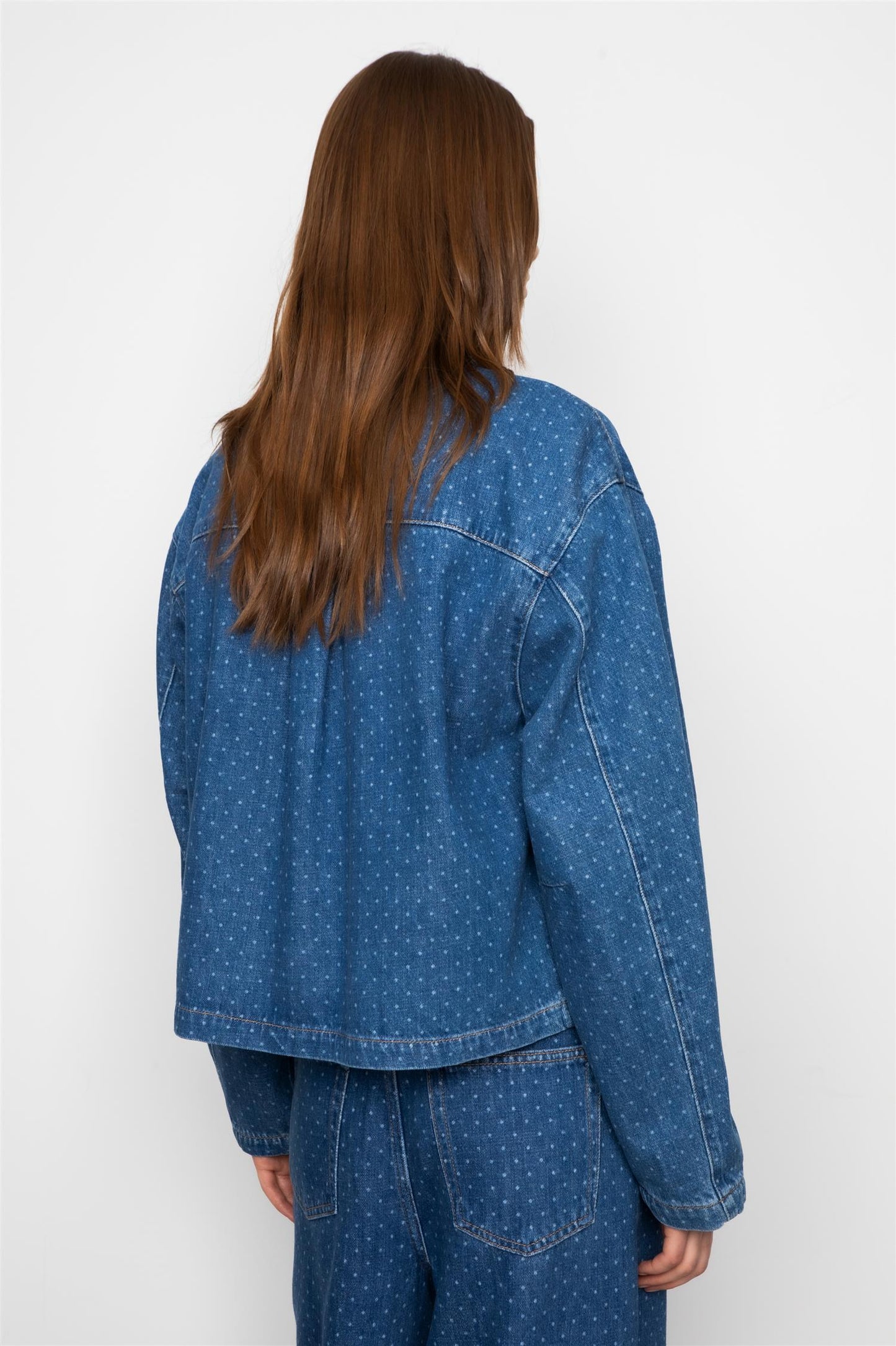 Marley Shirt - Mid Blue Dot