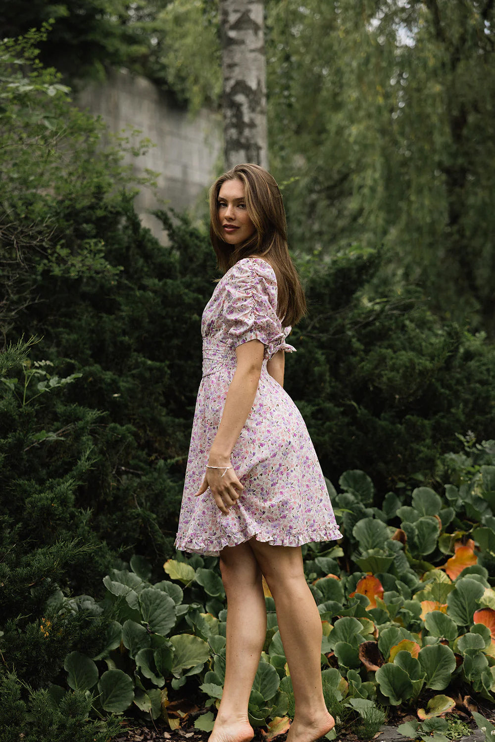 Aurelie Dress - Pink Print