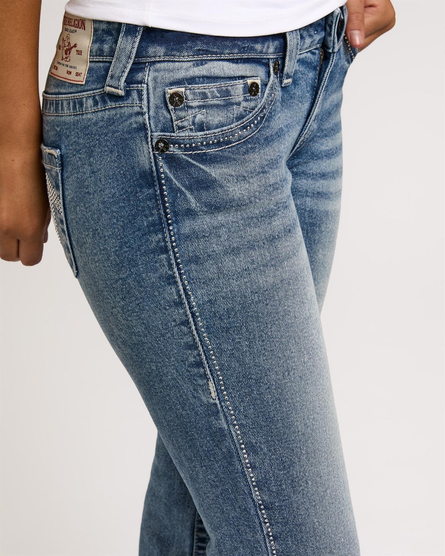 Crystal Becca Low Rise Bootcut - Medium Wash