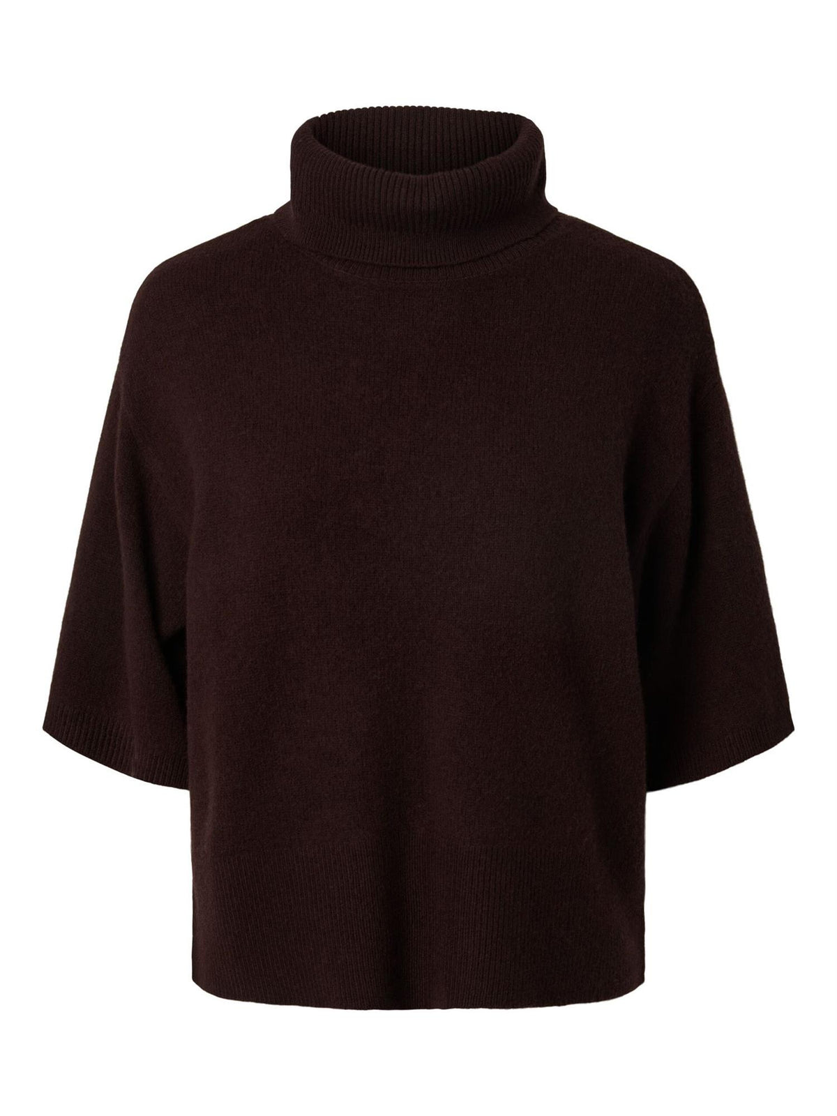 YasEmila Wool Knit Pullover - Coffee Bean