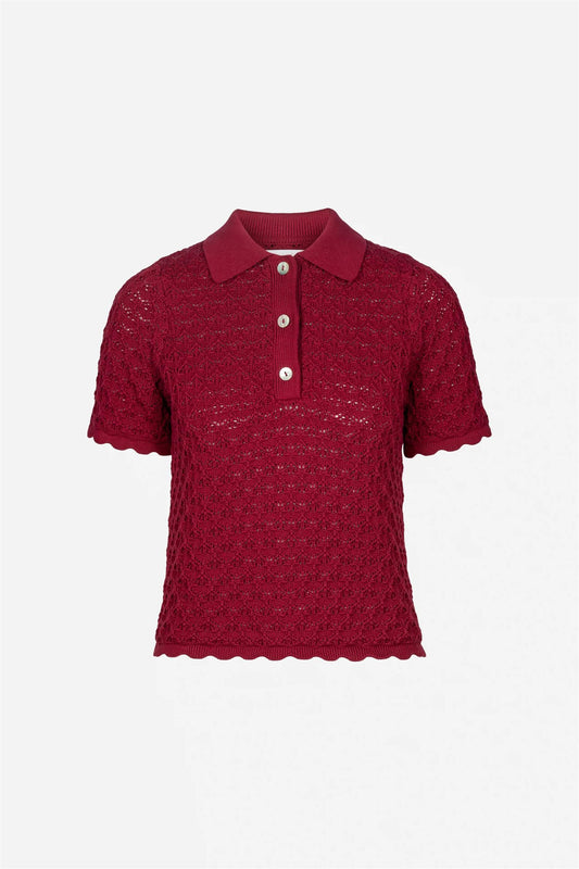 Gwen Knit Tee - Berry