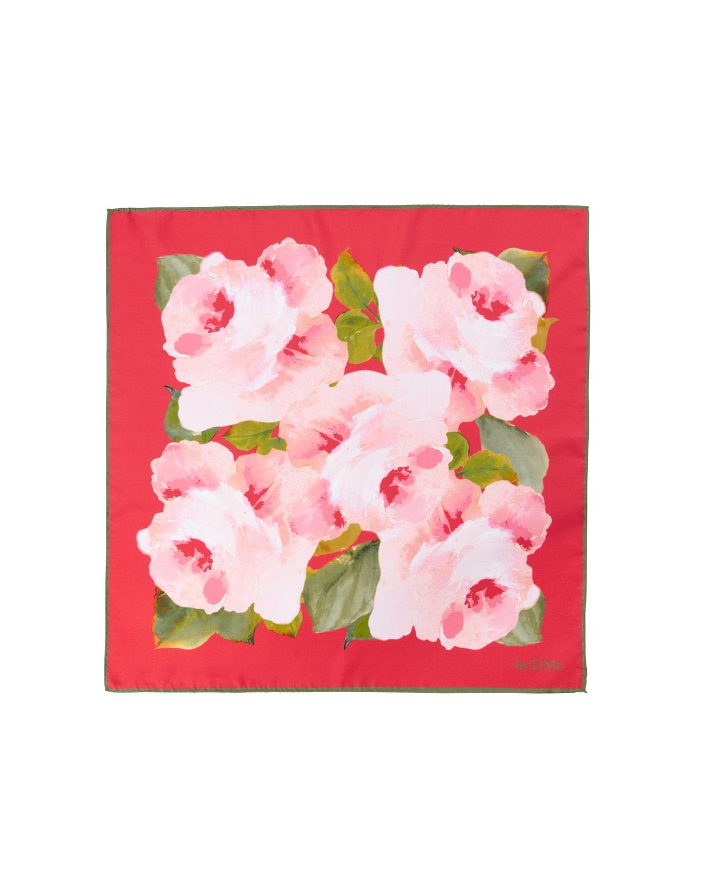 Silk Scarf Small - Rouge Fleur