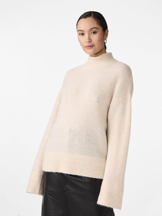 YASNELLIS LS KNIT PULLOVER Birch