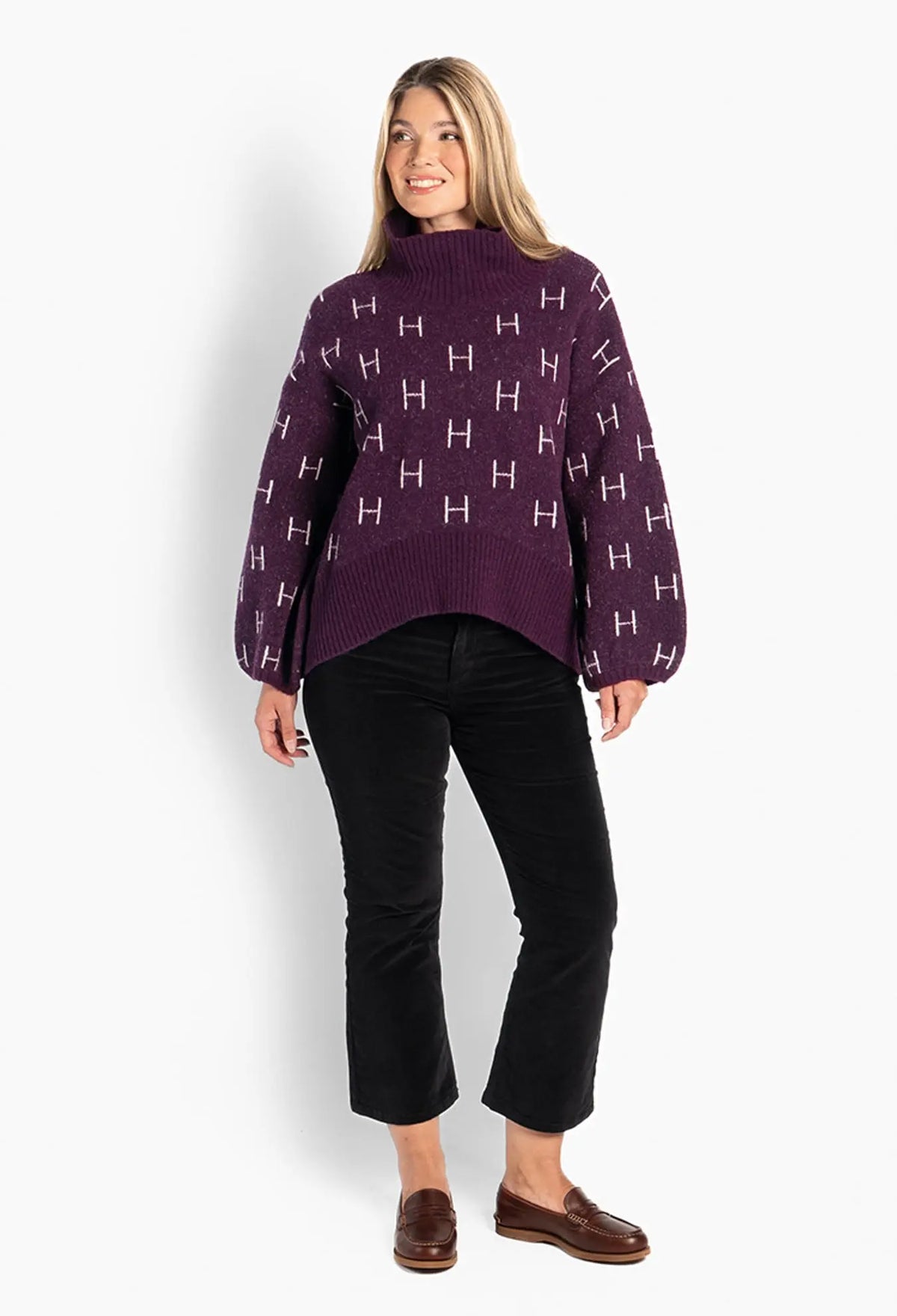 Fam Short Sweater - Potent Purple