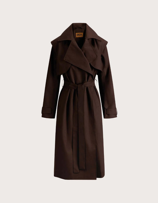 Regndråpe Trench Coat - Brown