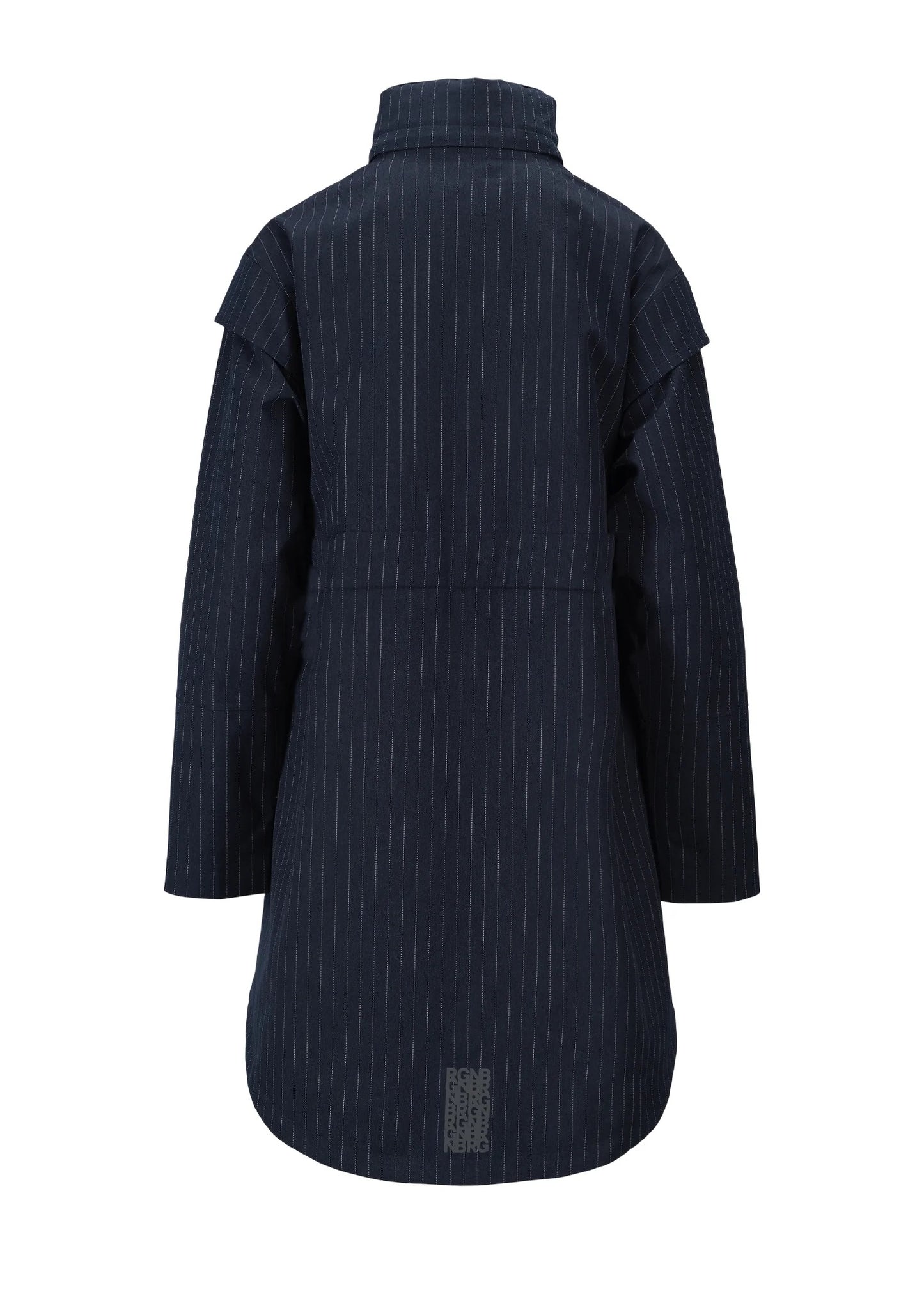 Monsun Coat Navy Pinstripe