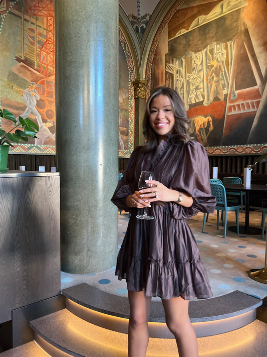 Vanity Dress Coffee Brown