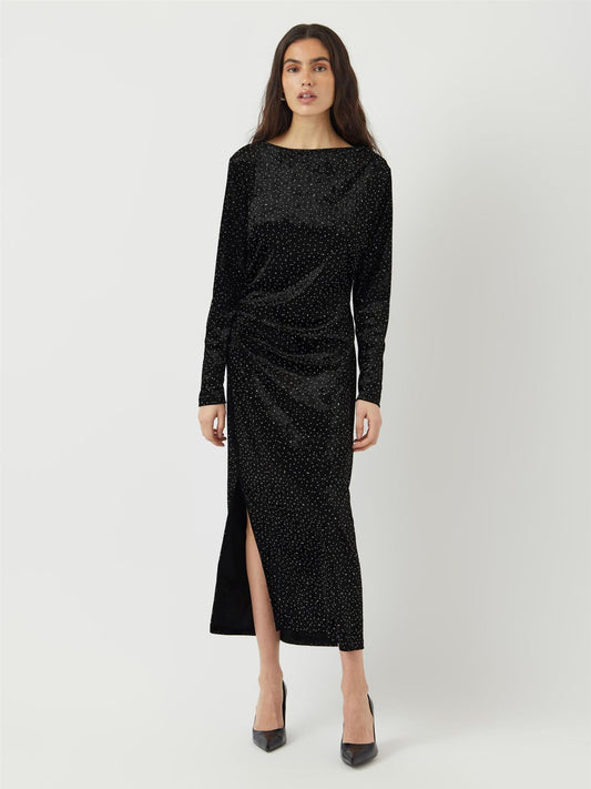 YASTILLIA VELVET MIDIKJOLE